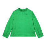 KENZO camicia tinta unita logata Verde per Bambina K15681 VERDE KENZO 