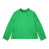 KENZO camicia tinta unita logata Verde per Bambina K15681 VERDE KENZO 
