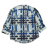 Cesare Paciotti Camicia Multicolor Logata Manica Lunga Azzurro Per Bambino