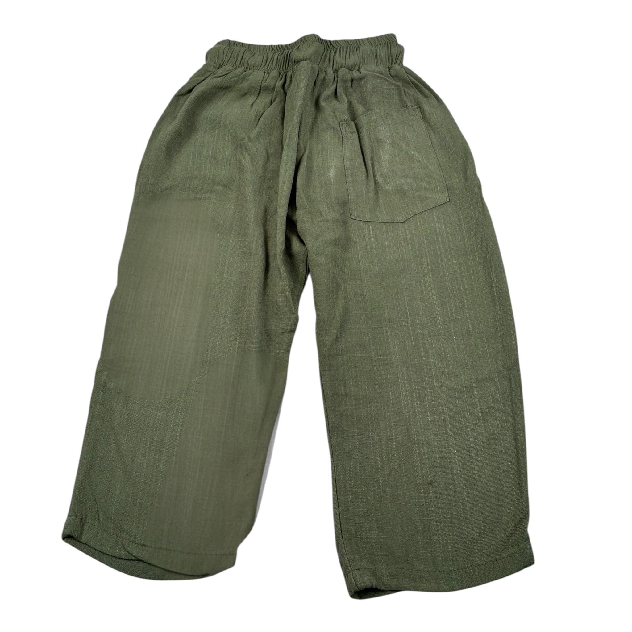 Louis Dieudonne' Pantalone Tinta Unita con Elastico In Vita per Neonato LDPAN VERDE LOUIS DIEUDONNE' 