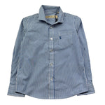 Trussardi Camicia Manica Lunga Fantasia A Righe per Bambino TBP26034CA BIANCO/BLU TRUSSARDI 