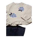 MAYORAL completo 2pz felpa-leggins bicolore Beige/blu per Neonata 2706 BEIGE/BLU MAYORAL 