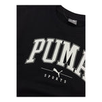 PUMA felpa tinta unita con cappuccio e stampa logo Nero per Bambino 682774 NERO PUMA 