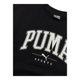 PUMA felpa tinta unita con cappuccio e stampa logo Nero per Bambino 682774 NERO PUMA 