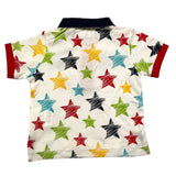 U.S. Polo Assn Polo Mezza Manica Tinta Unita Con Stampa Stelle Bianco Per Neonato