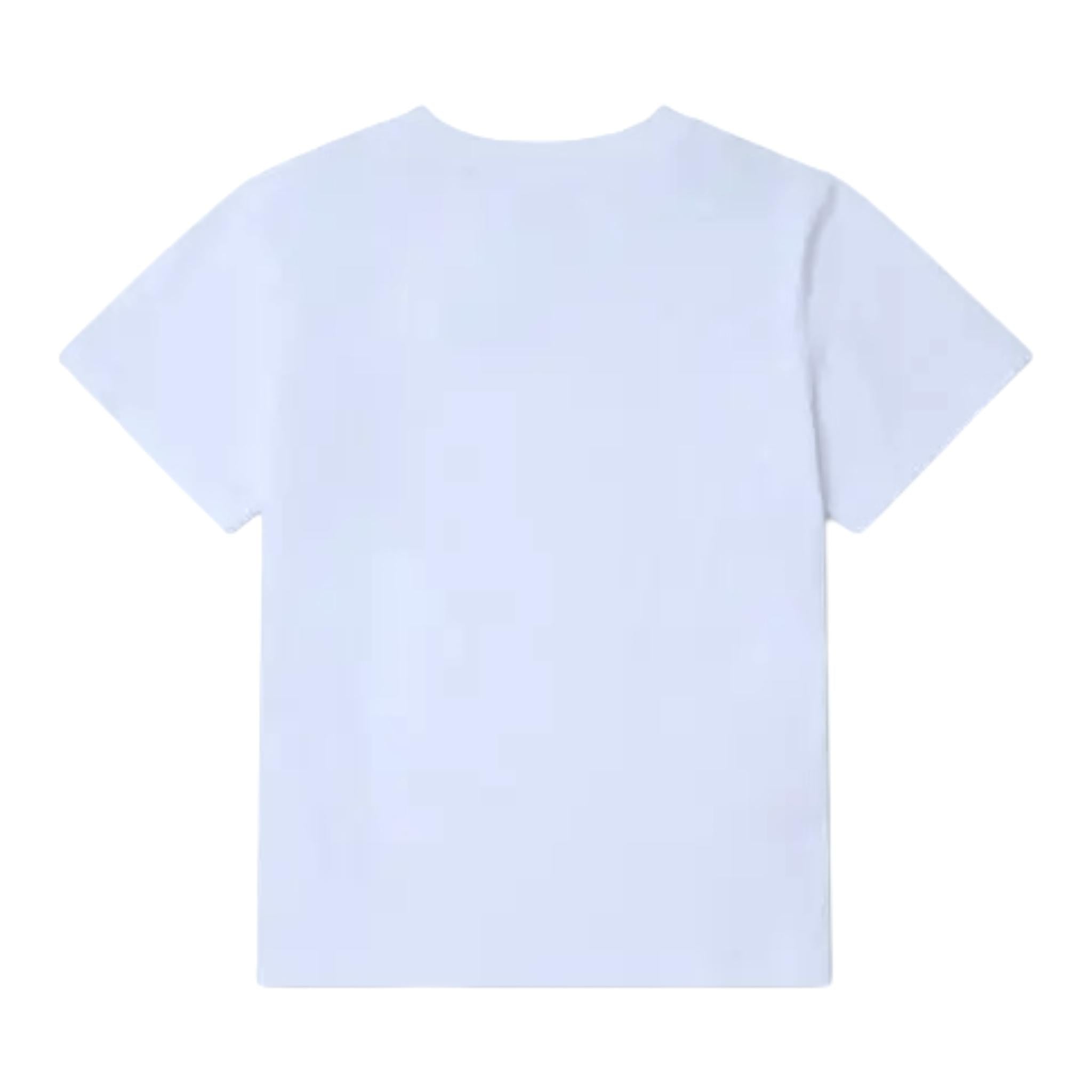 STELLA McCARTNEY t-shirt girocollo tinta unita con stampa Bianco per Bambino TV8T11 BIANCO STELLA McCARTNEY 