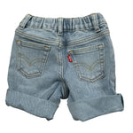 Levi'S Bermuda In Denim Tinta Unita con Elastico In Vita per Neonato 6EL347 AZZURRO LEVI'S 