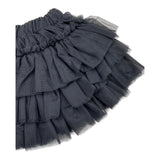 M+E' gonna tinta unita in velluto Nero per Neonata UE1034 NERO M+E' 