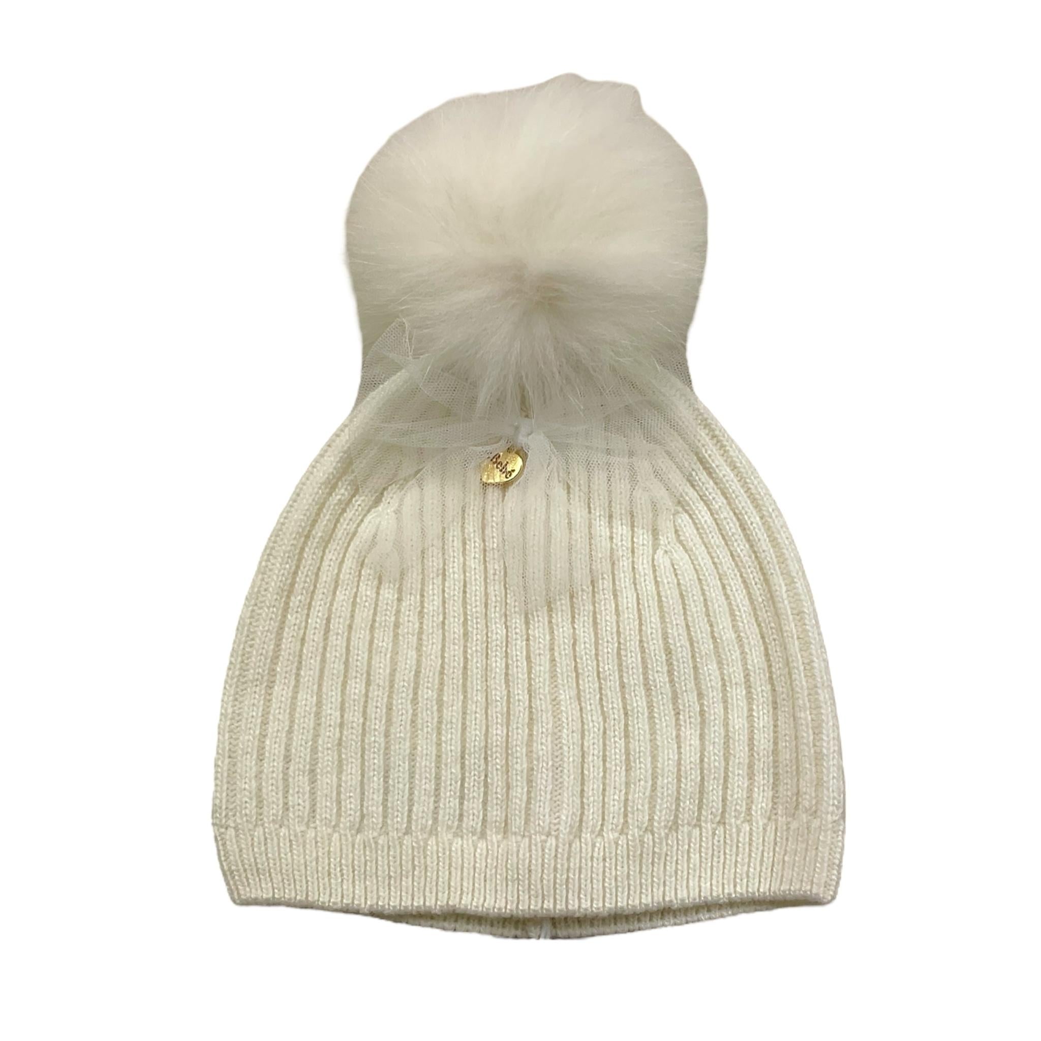 LE BEBE' cappello tinta unita con pon pon Bianco per Neonata LBG5509 BIANCO LE BEBE' 