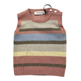TRUSSARDI gilet tinta unita con fantasia a righe Rosa per Neonata TIA25186GL ROSA TRUSSARDI 