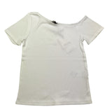 Dixie T-Shirt Scollo A Barca Tinta Unita per Bambina MB96072G74 BIANCO DIXIE 