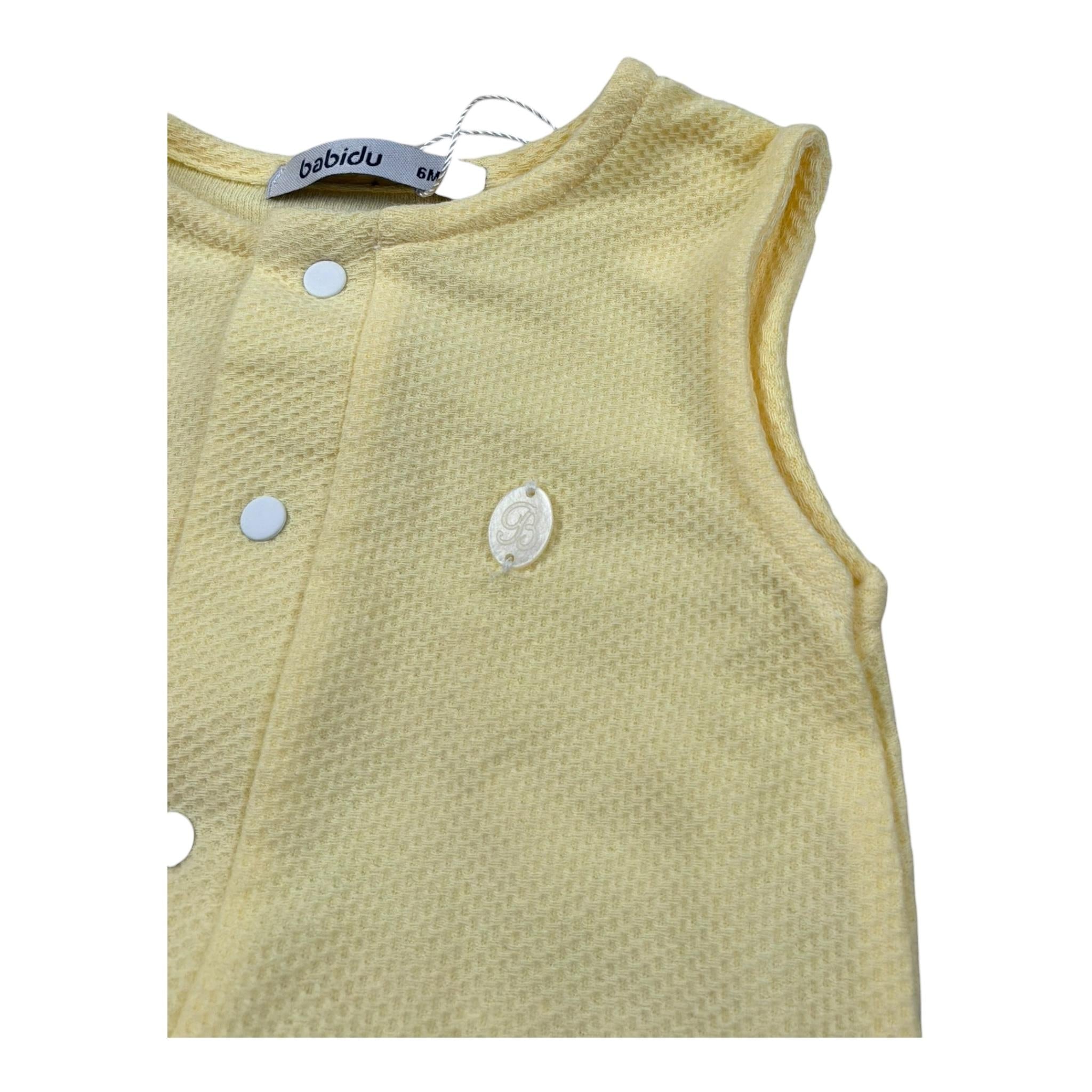 Babidu Pagliaccett Giromanica Tinta Unita per Neonato 32340 GIALLO BABIDU 