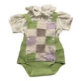 Marlu' Completo 2 Pezzi Camicia-Pagliaccetto Multicolor Per Neonata