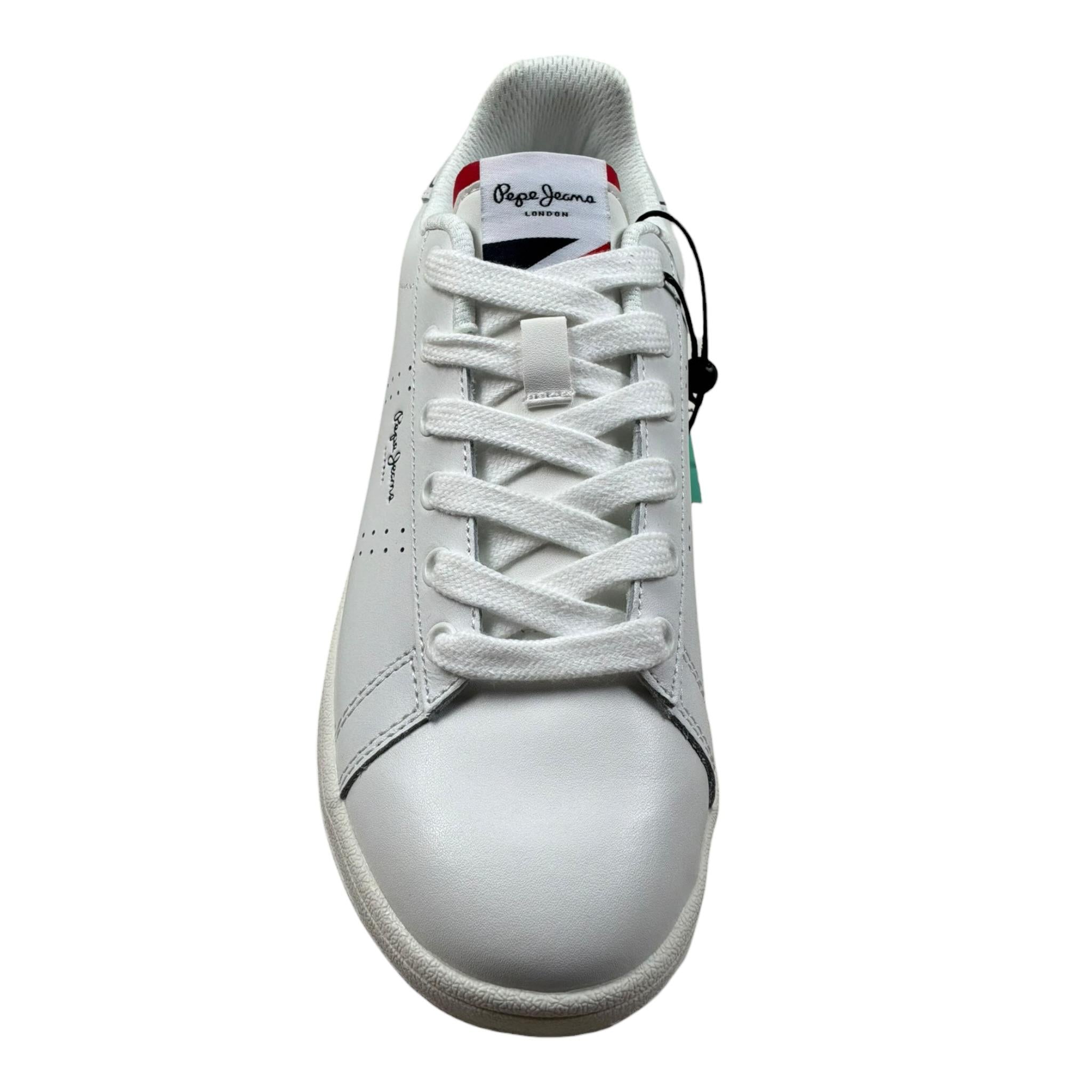 Pepe Jeans Sneakers Tinta Unita con Lacci per Bambino PBS00001 BIANCO PEPE JEANS 