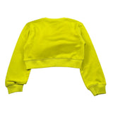 Patrizia Pepe Felpa Girocollo Tinta Unita per Bambina GA5009 GIALLO PATRIZIA PEPE 