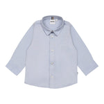 Boss Camicia Manica Lunga Tinta Unita per Bambino J52009E AZZURRO BOSS 