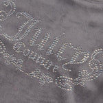 Juicy Couture Felpa Tinta Unita Girocollo con Brillantini per Bambina JBX6496 GRIGIO JUICY COUTURE 