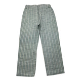 Zhoe & Tobiah Pantalone Tinta Unita Con Fantasia A Righe E Elastico In Vita Verde Per Bambino
