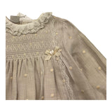 PAZ RODRIGUEZ set abito manica lunga con culotte tinta unita Beige per Neonata 004150918 BEIGE PAZ RODRIGUEZ 