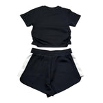 Juicy Couture Completo 2 Pezzi T-Shirt-Short per Bambina JBX655000 NERO JUICY COUTURE 