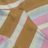 Kaos Top Tricolore con Fantasia A Righe per Bambina KA131 BEIGE KAOS 