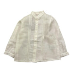 Amaya Camicia Manica Lunga Tinta Unita con Colletto Coreano per Bambino 593300 PANNA AMAYA 