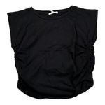 Lu Lu By Miss Grant Top Tinta Unita Giromanica per Bambina LL3640 NERO LU LU BY MISS GRANT 