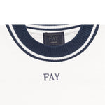 Fay T-Shirt Girocollo con Stampa Tinta Unita per Bambino FW8P91 BIANCO FAY 