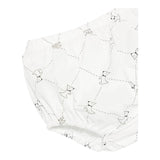 Elisabetta Franchi Completo 2 Pezzi Camicia-Coulotte Tubta Unita con Stampa per Neonata ENCD096 BIANCO ELISABETTA FRANCHI 