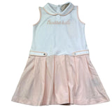 Trussardi Abito Giromanica Bicolore per Bambina TGP26010VE BIANCO/ROSA TRUSSARDI 