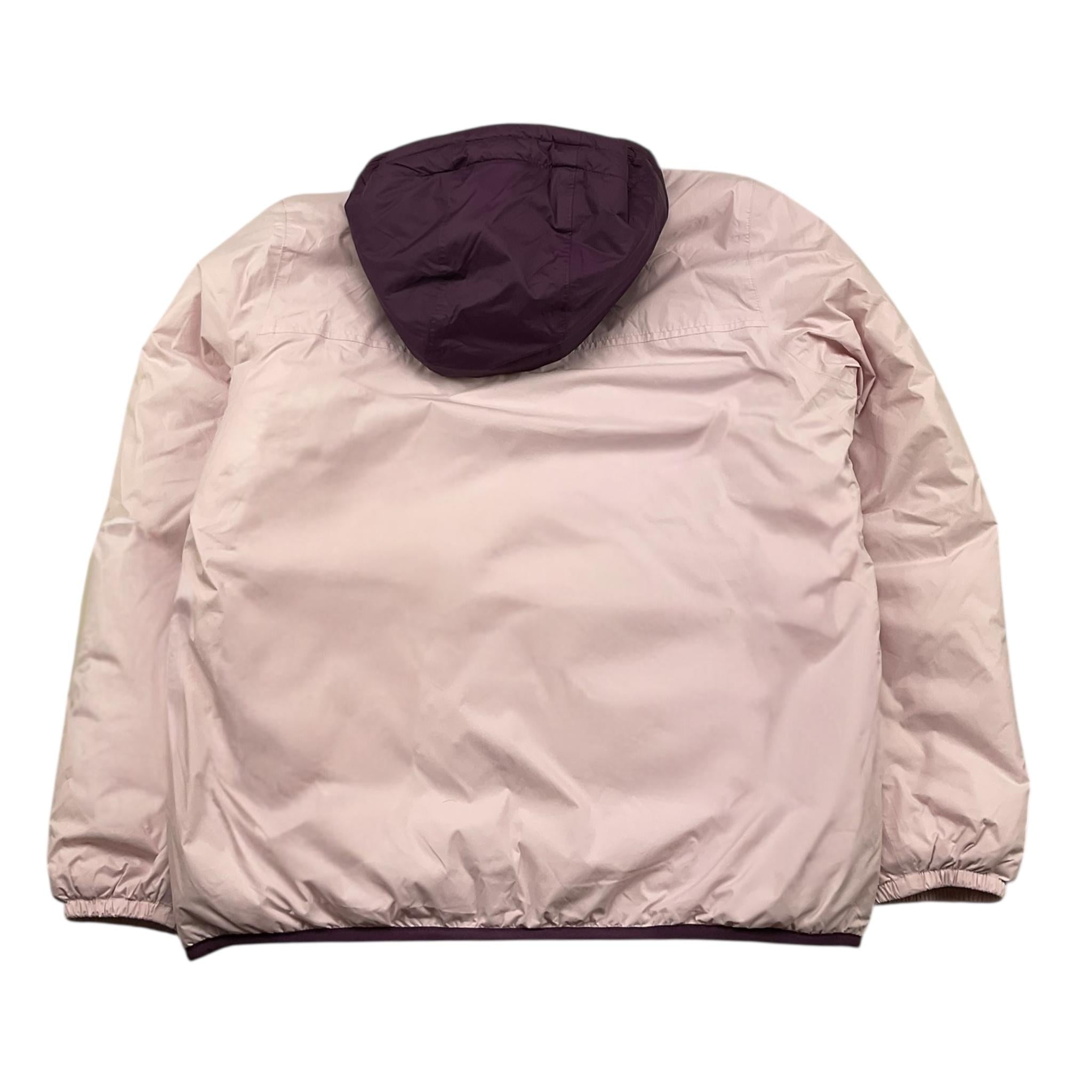 K-WAY giubbino tinta unita con cappuccio in contrasto Rosa per Bambina K6115FWXXX ROSA K-WAY 