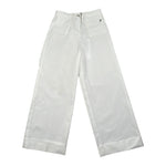 Dondup Pantalone Tinta Unita Modello Palazzo per Bambina DFPA112 BIANCO DONDUP 