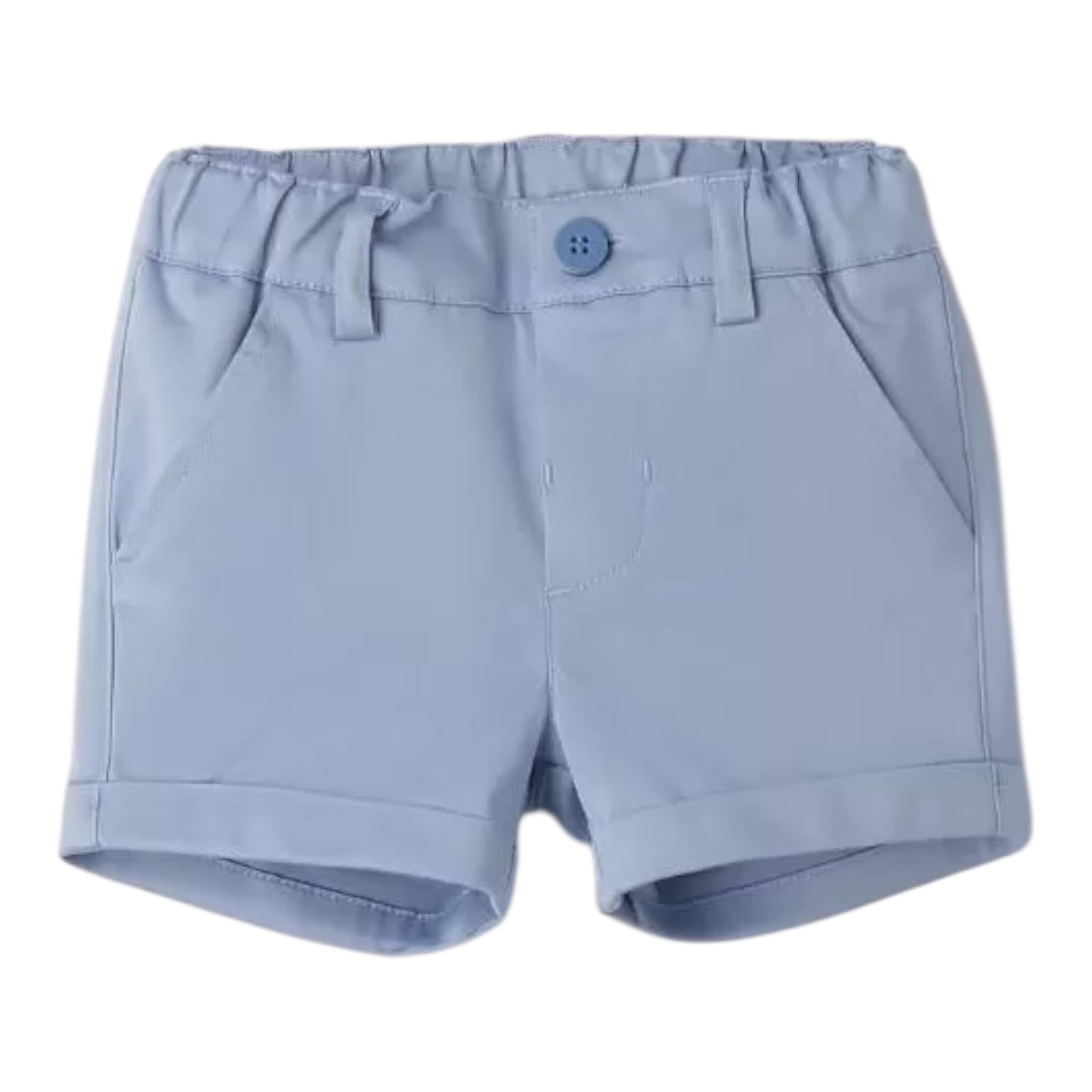 Mini Banda Bermuda tinta unita con Elastico In Vita Polvere per Neonato 3B617 POLVERE MINI BANDA 