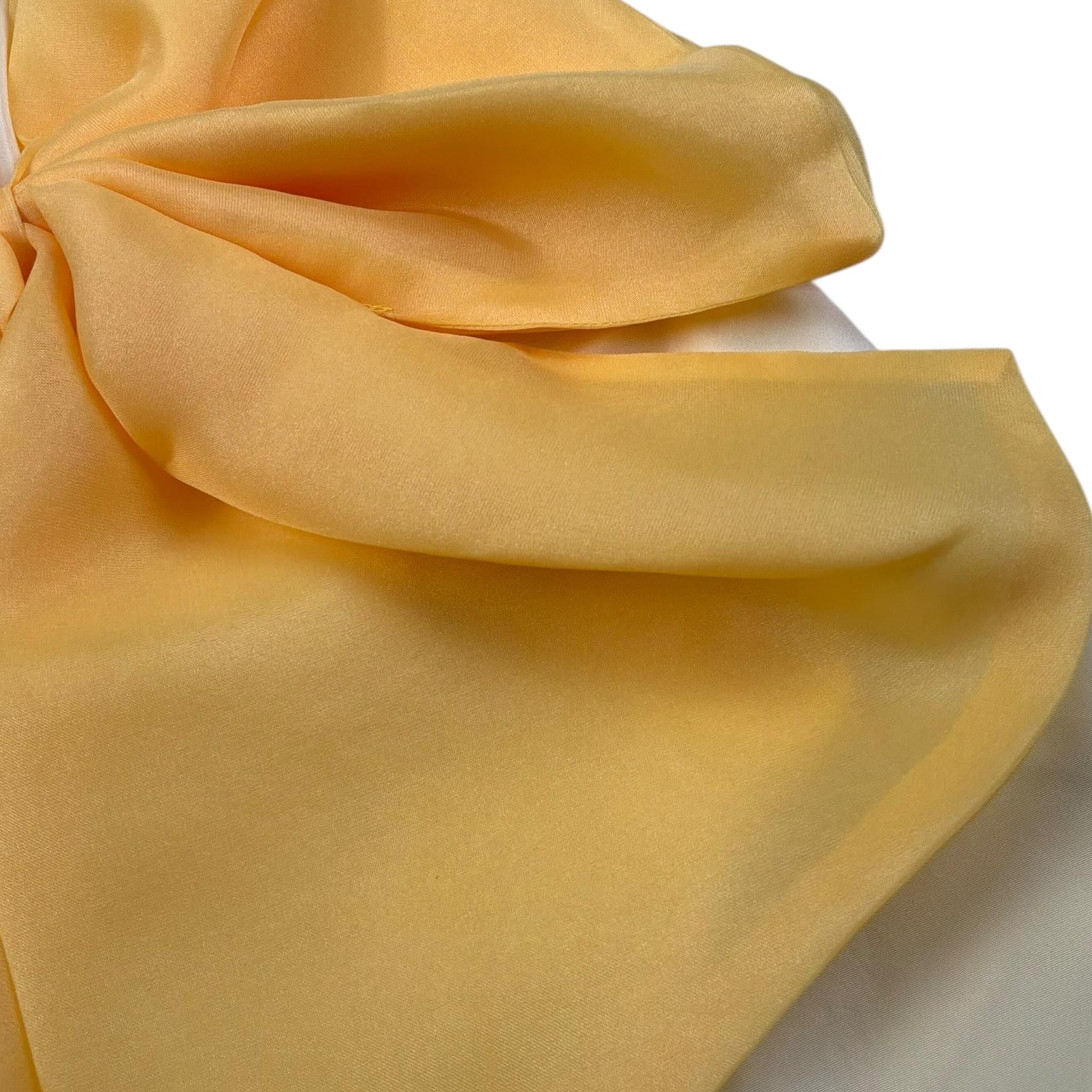 A' La Page Pagliaccetto Tinta Unita con Fiocco per Neonata AL21 GIALLO A' LA PAGE 