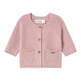 Mayoral Cardigan Tinta Unita Traforato per Neonata 1307 ROSA MAYORAL 