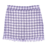 Monnalisa Gonna Tinta Unita con Microfantasia per Bambina 11C706 LILLA MONNALISA 