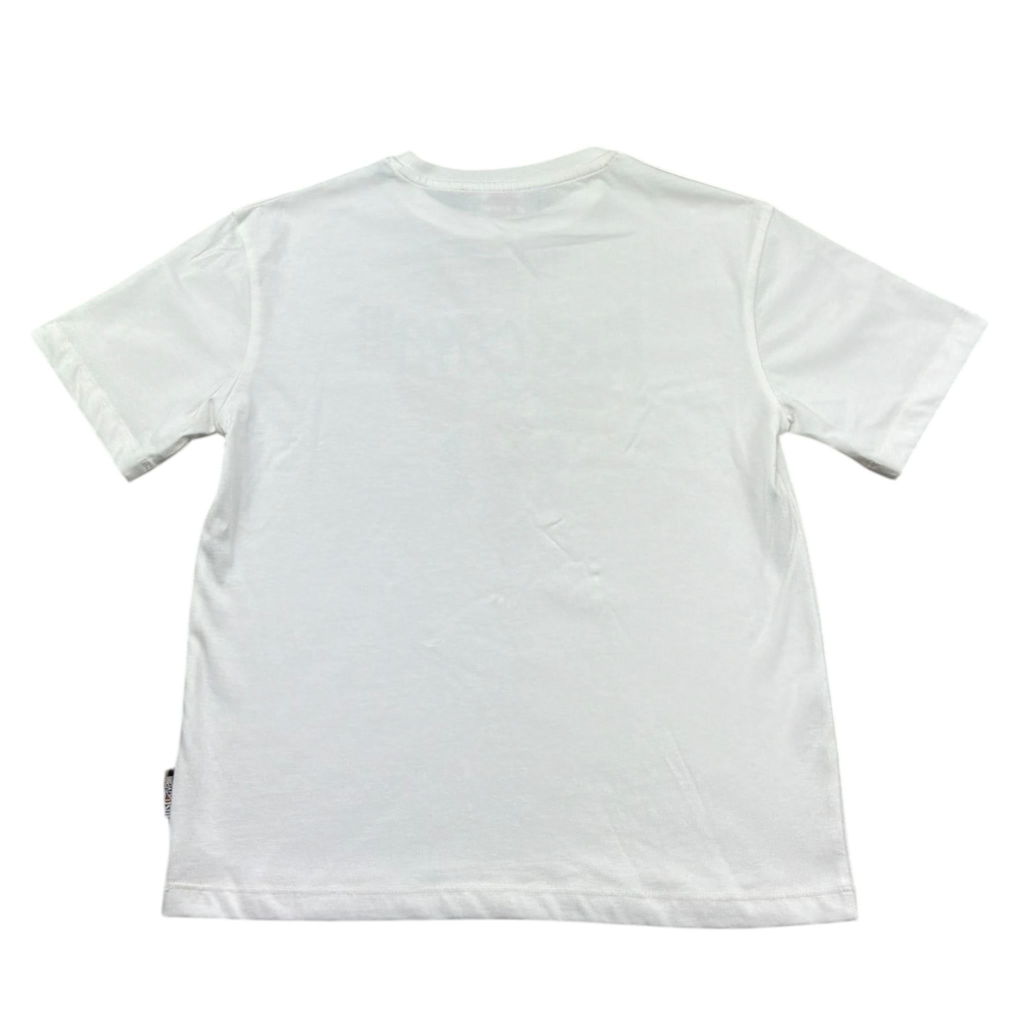 Just Cavalli T-Shirt Girocollo Tinta Unita con Stampa per Bambina JGP26114TS BIANCO JUST CAVALLI 