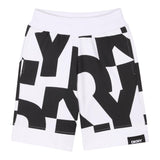 Dkny Bermuda Felpa Tinta Unita con Stampe per Bambino D62238 BIANCO DKNY 