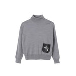 N°21 maglia modello lupetto tinta unita con logo Grigio per Bambino N21956 GRIGIO N°21 