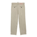 Dsquared2 Pantalone Tinta Unita con Tasche America per Bambino DQ2767 BEIGE DSQUARED2 