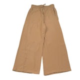 Please Pantalone Tinta Unita Modello A Palazzo per Bambina PE95270G72 CAMMELLO PLEASE 