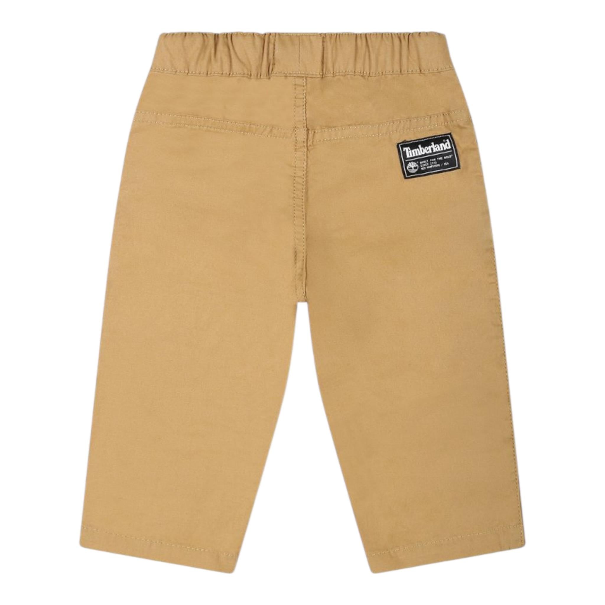 Timberland Pantalone Tinta Unita con Elastico In Vita per Neonato T60499NX CAMMELLO TIMBERLAND 