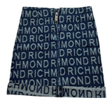 John Richmond Gonna In Denim Tinta Unita Logata per Neonata RGP25121GON BLU JOHN RICHMOND 