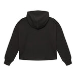 CALVIN KLEIN felpa tinta unita con cappuccio e stampa Nero per Bambina IG0IG02543 NERO CALVIN KLEIN 
