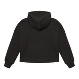 CALVIN KLEIN felpa tinta unita con cappuccio e stampa Nero per Bambina IG0IG02543 NERO CALVIN KLEIN 