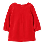 MOSCHINO abito manica lunga in ciniglia tinta unita Rosso per Neonata MDV0BJ ROSSO MOSCHINO 