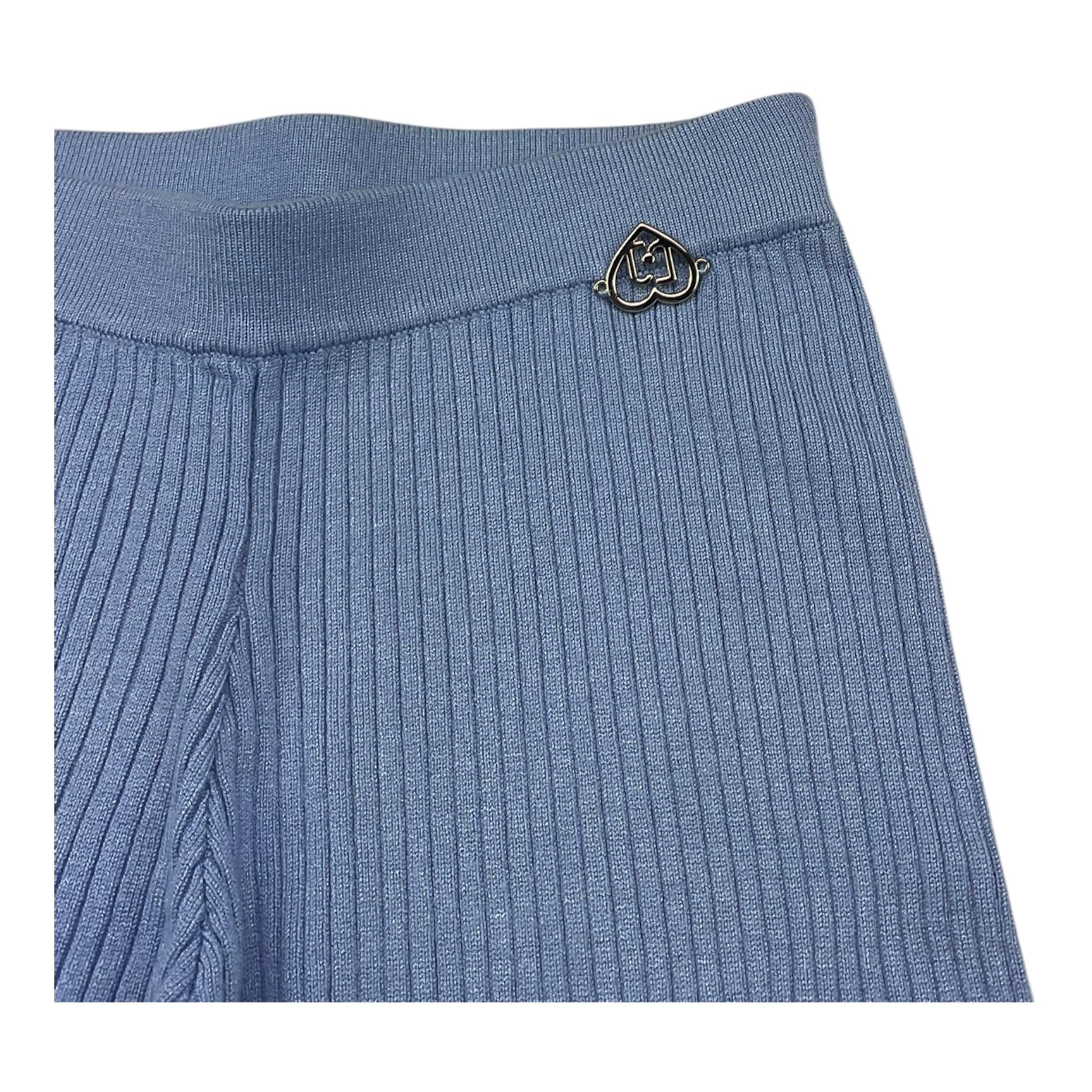 Liu Jo Pantalone Tinta Unita Modello Zampa per Bambina KA5027 AZZURRO LIU JO 