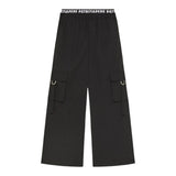 Patrizia Pepe Pantalone Tinta Unita Modello Palazzo per Bambina 7P0385 NERO PATRIZIA PEPE 