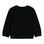 MOSCHINO felpa tinta unita girocollo con stampa Nero per Bambino HUF08M NERO MOSCHINO 