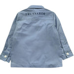 Trussardi Camicia Manica Lunga Tinta Unita con Logo per Neonato TIP26005CA AZZURRO TRUSSARDI 